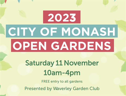 City of Monash Open Gardens 2023