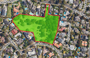 Hertford Crescent Reserve dog off-leash area