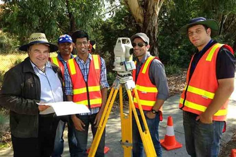 Engineers working on site