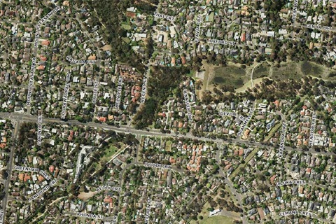 Monash aerial map