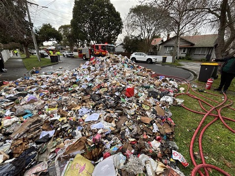 Battery Recycling Bin Fire Sep 2025