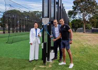 Princes Hwy Reserve Cricket Net opening