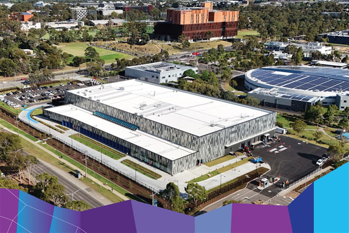 Drone shot of Moderna Technology in Clayton