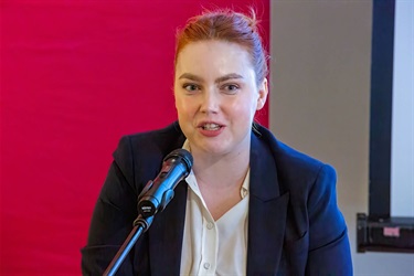 Elly Desmarchelier at Monash Women's Business Network lunch