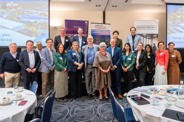 Program partners and presenters at the launch event.