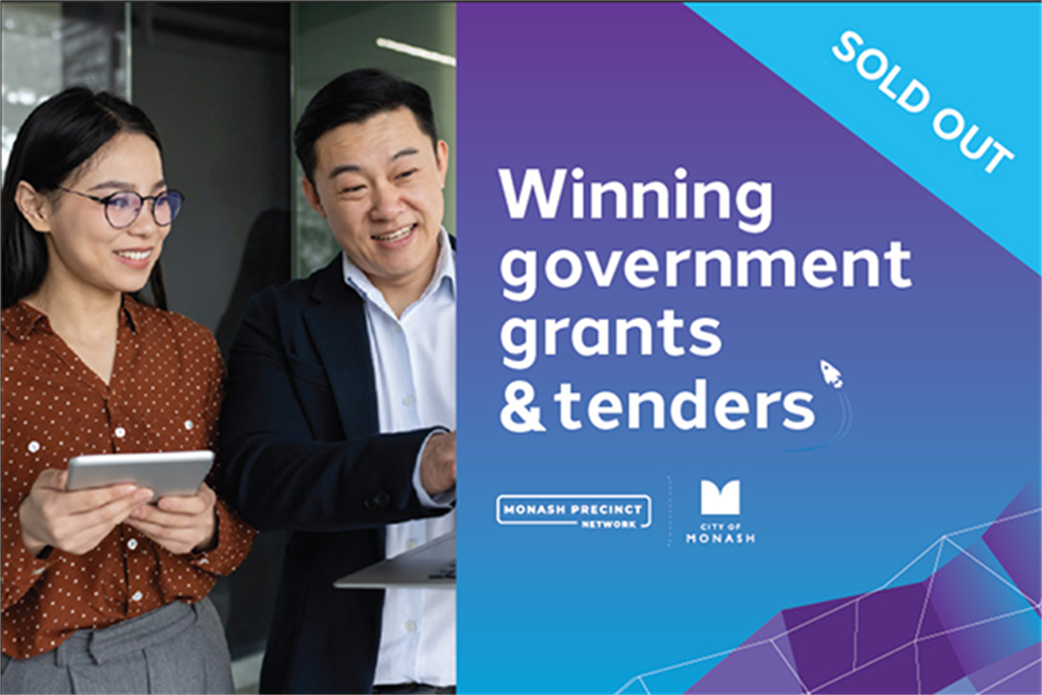 Winning government grants and tenders - sold out