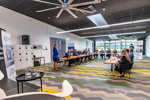 Eastern Innovation event space conference set up