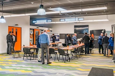 Eastern Innovation event space table set up