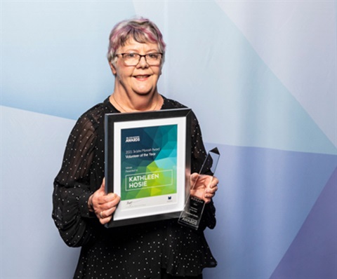 2021 Volunteer of the Year Kathleen Hosie