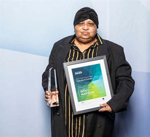 2022 Multicultural Champion winner Sithy Marikar
