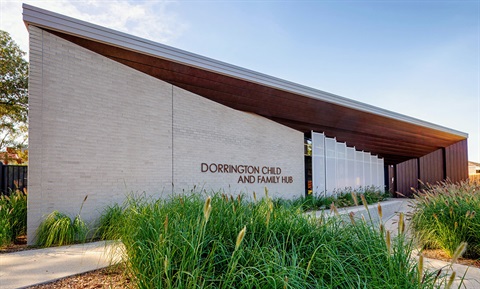 Dorrington Child Family Hub entrance May 2025