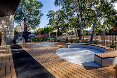 Dorrington Child Family Hub outdoor learning area May 2025