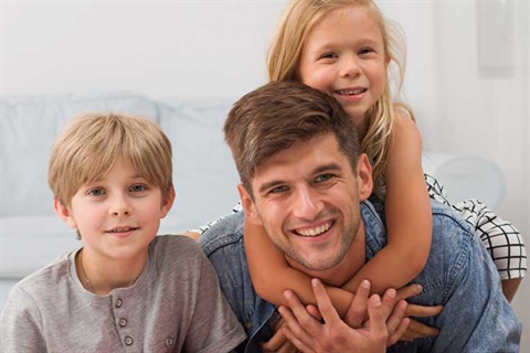 Father with his children