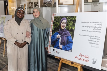 Poetic Portraits writer Zahra Rafli at the launch of Poetic Portraits and Monash Seniors Festival