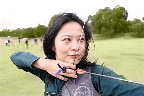 Waverley archer taking aim