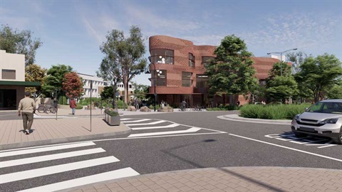 Architectural picture of the new Glen Waverley Civic Precinct
