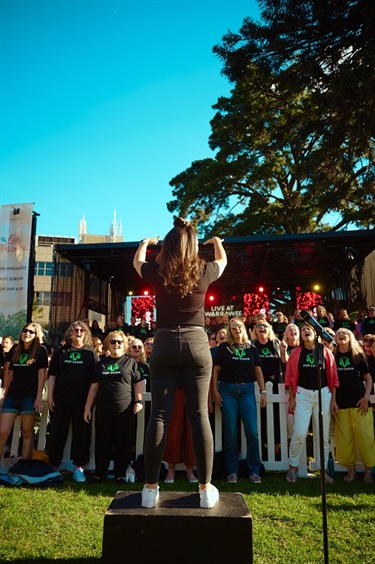 The Pop Choir sings loud