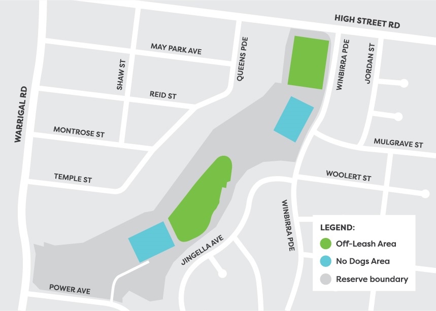 Ashwood Reserve dog off-leash area