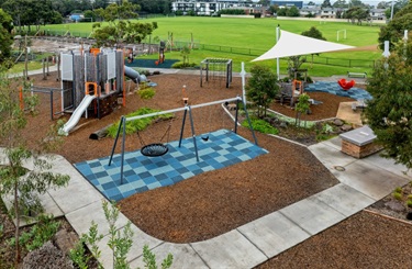 Carlson Reserve playspace swings