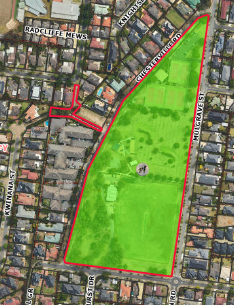 Glen Waverley North Reserve dog off-leash area