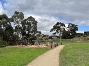 Highview Park playspace 2024 path