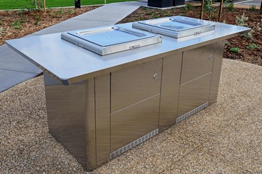 Mulgrave Reserve playspace June 2025 barbecue