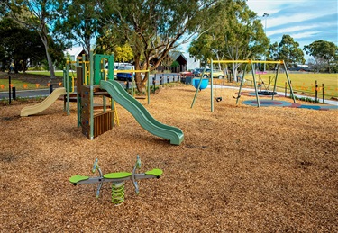 Pinewood Reserve playspace June 2025 play equipment
