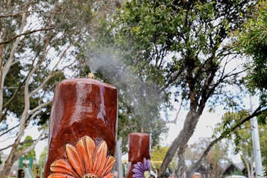 Pinewood Reserve playspace June 2025 water misting poles