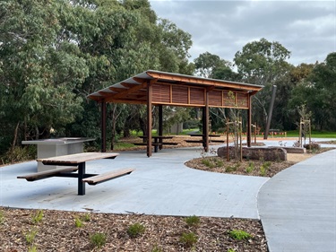 Talbot Park 2024 picnic shelter tables seats bbq
