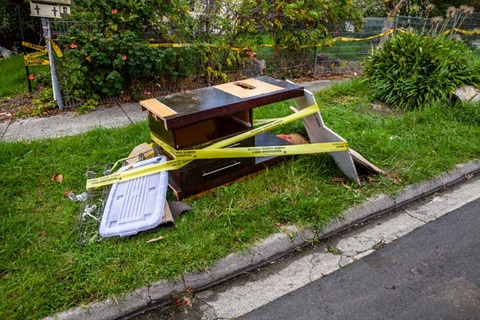 Dumped rubbish