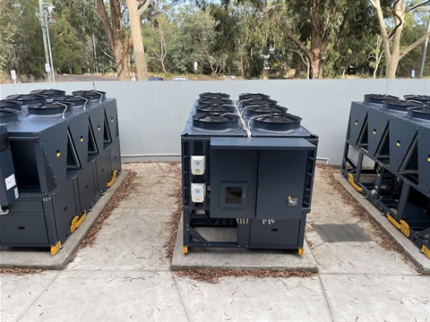 Heat pumps at Monash Recreation and Aquatic Centre