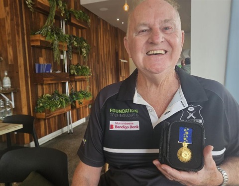 Steve Laffan received an OAM for his services to community sport