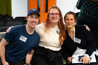 Start Up Invest and Grow - May 2025 - Pitch Night at Eastern Innovation - group shot with 3 of the 4 finalists