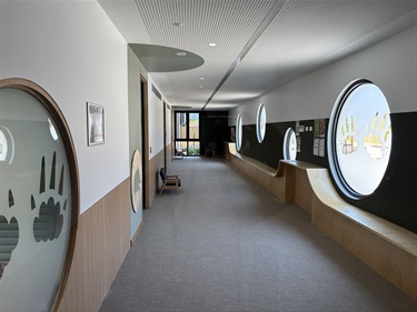 Dorrington Hub hallway