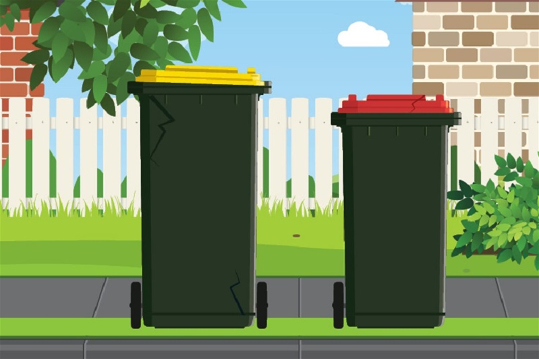 Damaged bin City of Monash