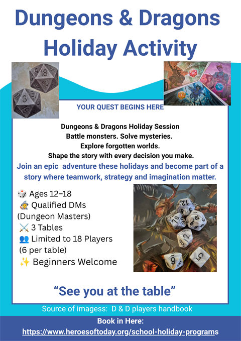 Dungeons & Dragons Holiday Activity