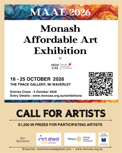 Call for Artists! Monash Affordable Art Exhibition 2026