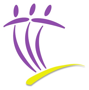 Wavlink logo featuring three stylised purple figures connected together above a curved yellow pathway, representing connection, inclusion and community.