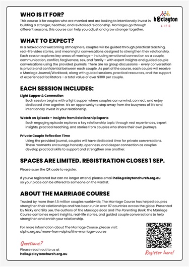 B@Clayton Building Strong Marriages (Back)