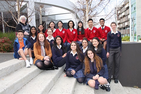 mental health campaign mayor and students