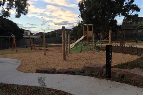 Image of upgraded Danien Street Reserve playspace
